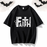 God Faith Round Neck Short Sleeve T-shirt