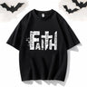 God Faith Round Neck Short Sleeve T-shirt