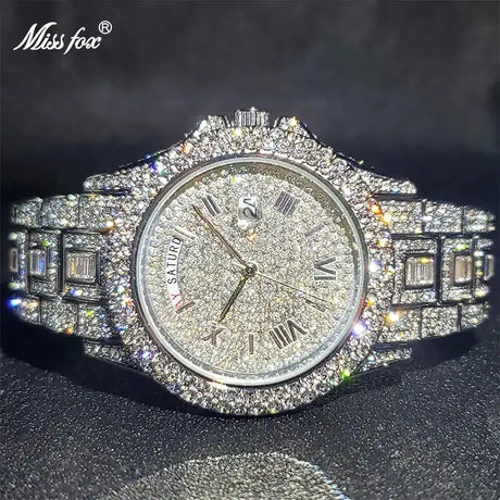 Masculino Diamond Quartz Watches - Lootquake
