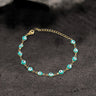 Gold Plated Evil Eye Stainless Steel Bracelet