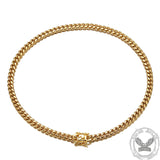 Golden Heavy Cuban Link Chain Stainless Steel Necklace