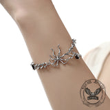 Goth Spider Alloy Animal Bracelet