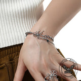 Goth Spider Alloy Animal Bracelet