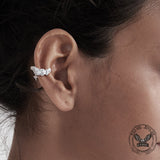 Gothic Belt Cross Copper Ear Cuff
