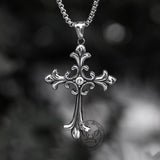 Gothic Cross Stainless Steel Pendant