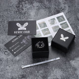 Gothic Dragon Claw Stainless Steel Gem Ring