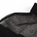 Gothic Mesh Patchwork Flared Sleeve Dress