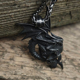 Gothic Pterosaur Skull Stainless Steel Pendant