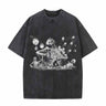 Gothic Skull Eyeball Print T-shirt