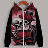 Gothic Skull Love Casual Hoodie Coat