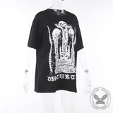 Gothic Skull Polyester T-Shirt Dress