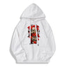 Gothic Skull Rose Cotton Pullover Hoodie