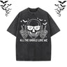 Gothic Skull Vintage Washed T-shirt