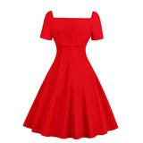 Gothic Solid Color Patchwork Lace Up Dress