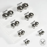Gothic Spider Design Stainless Steel Ear Gauges