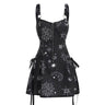 Gothic Strap Backless A-line Mini Dress