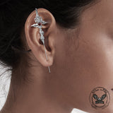 Gothic Taboo Rose Sword Copper Earrings