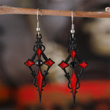 Gothic Vampire Cross Alloy Earrings
