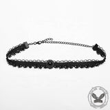 Gothic Woven Lace Choker Necklace