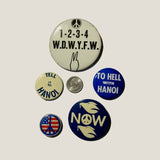 Groovy 60s Vietnam War Peace Pins Blast from the Past