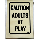 Groovy Vintage 1960s Adults at Play Decal Mid Century NOS Americana