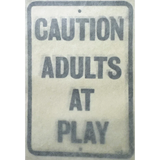 Groovy Vintage 1960s Adults at Play Decal Mid Century NOS Americana