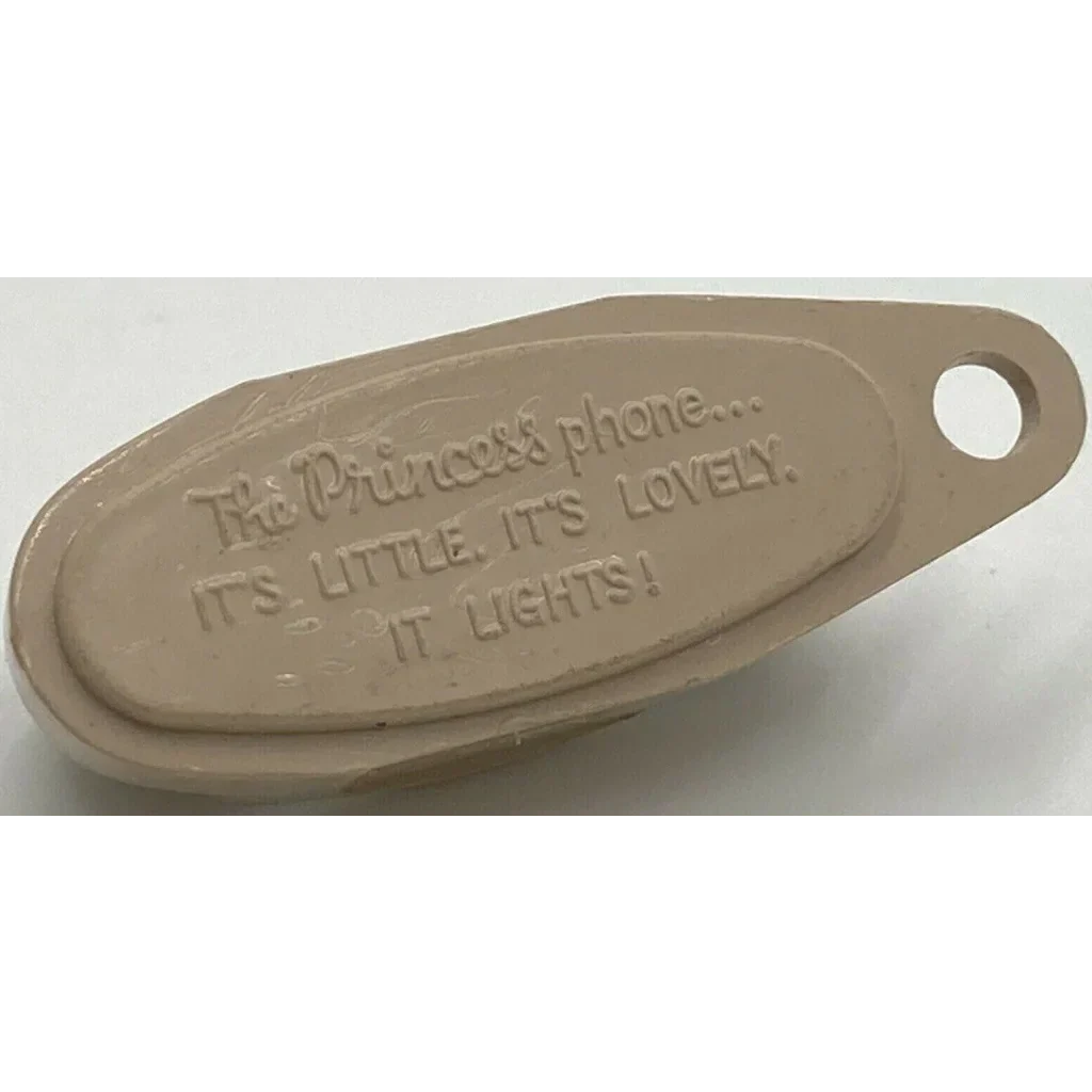 Groovy Vintage 1960s Green Princess Phones Keychain