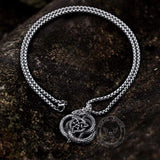 Celtics Triquetra Dragon Stainless Steel Viking Pendant