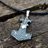 Thor's Hammer Stainless Steel Viking Pendant