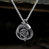 Celtics Triquetra Dragon Stainless Steel Viking Pendant