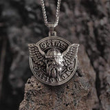 Warrior Odin Stainless Steel Viking Pendant