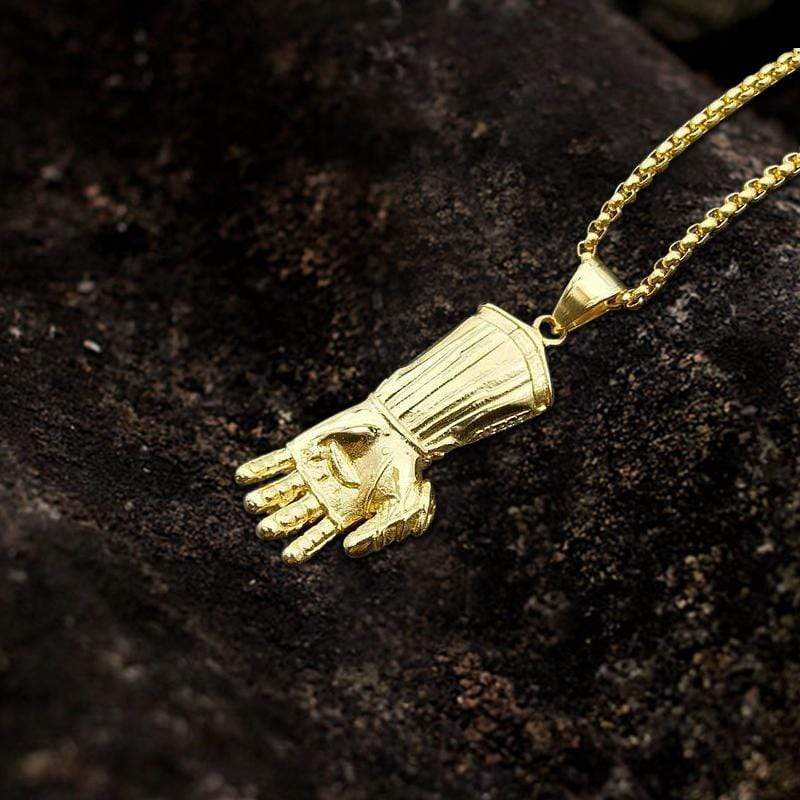 Thanos Infinity Gauntlet Stainless Steel Acrylic Pendant