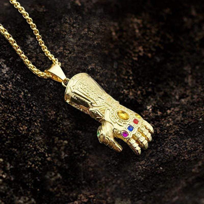 Thanos Infinity Gauntlet Stainless Steel Acrylic Pendant
