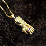 Thanos Infinity Gauntlet Stainless Steel Acrylic Pendant