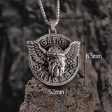 Warrior Odin Stainless Steel Viking Pendant