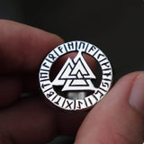 Valknut Odin Wolf Stainless Steel Viking Ring