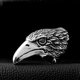 Eagle Head Stainless Steel Beast Ring