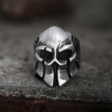 GTHIC Sparta Stainless Steel Skull Ring