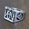 Classic Retro Stainless Steel Masonic Ring