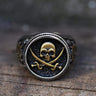 Retro Pirate Stainless Steel Skull Ring