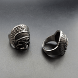 Chief Stainless Steel Skull Ring
