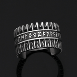 Rune Stainless Steel Viking Ring