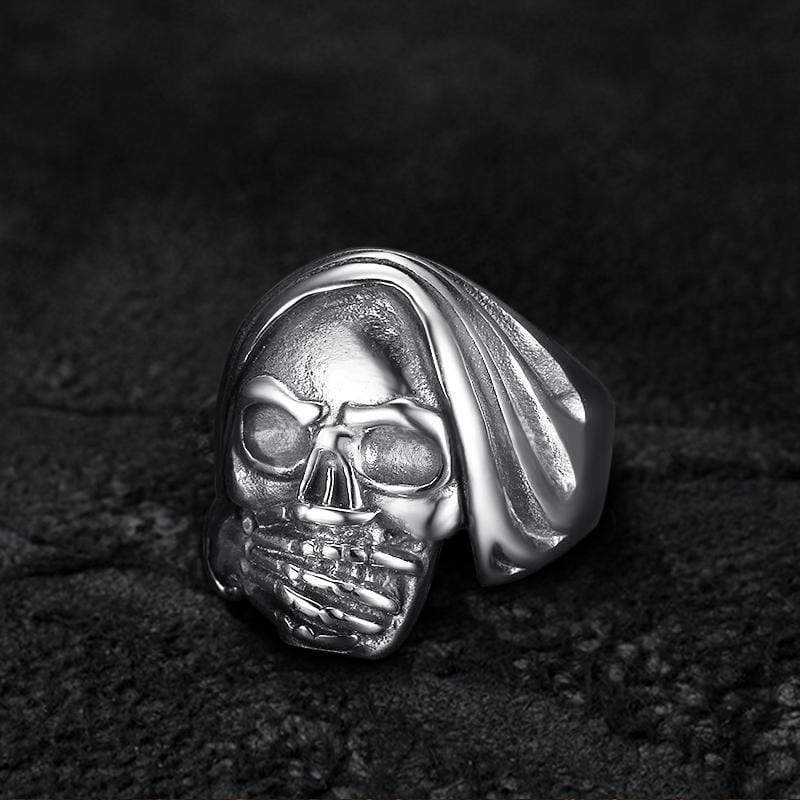 Oh No Series Stainless Steel Skull Ring