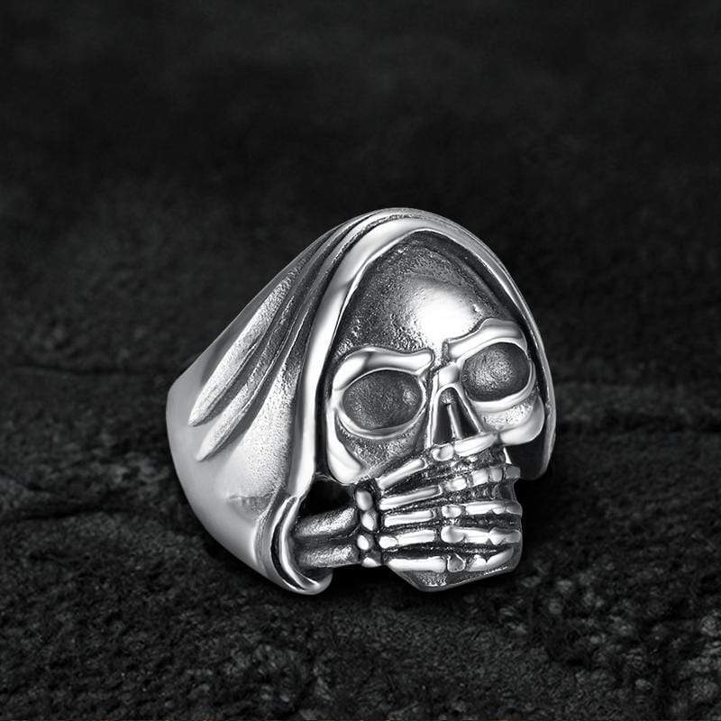 Oh No Series Stainless Steel Skull Ring