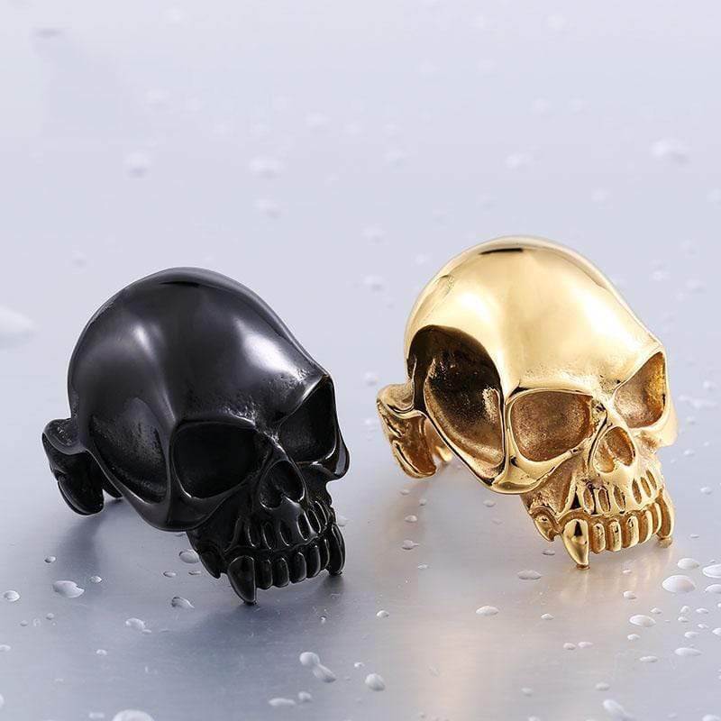 Classic 316L Stainless Steel Skull Ring