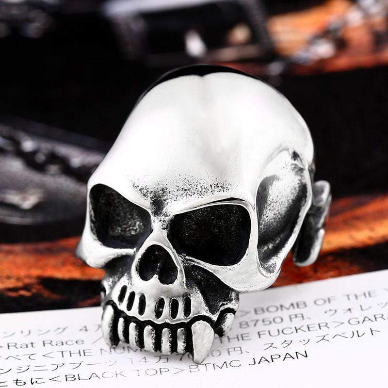Classic 316L Stainless Steel Skull Ring