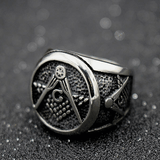 Classic Simple Stainless Steel Masonic Ring