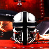 Cross Stainless Steel Skull Ring
