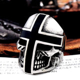 Cross Stainless Steel Skull Ring