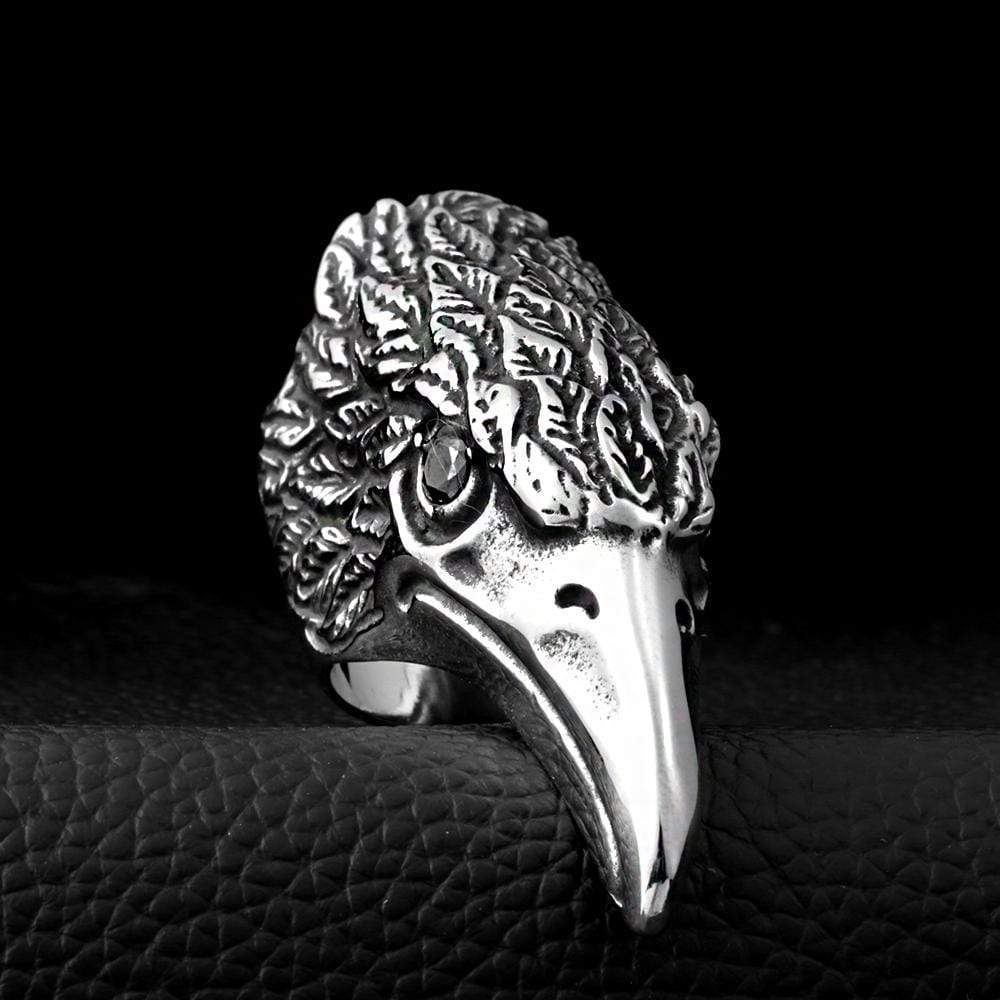 Eagle Head Stainless Steel Beast Ring